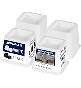 Lifemaster Furniture Riser Set - 4 Pieces Non-Slip Design Furniture Leg Riser fits with Bed, Chai...