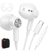 USB C Earbuds USB Type-C Headphones for iPad 10th Generation iPhone 17 Pro 16 15 Samsung S25 S21 ...