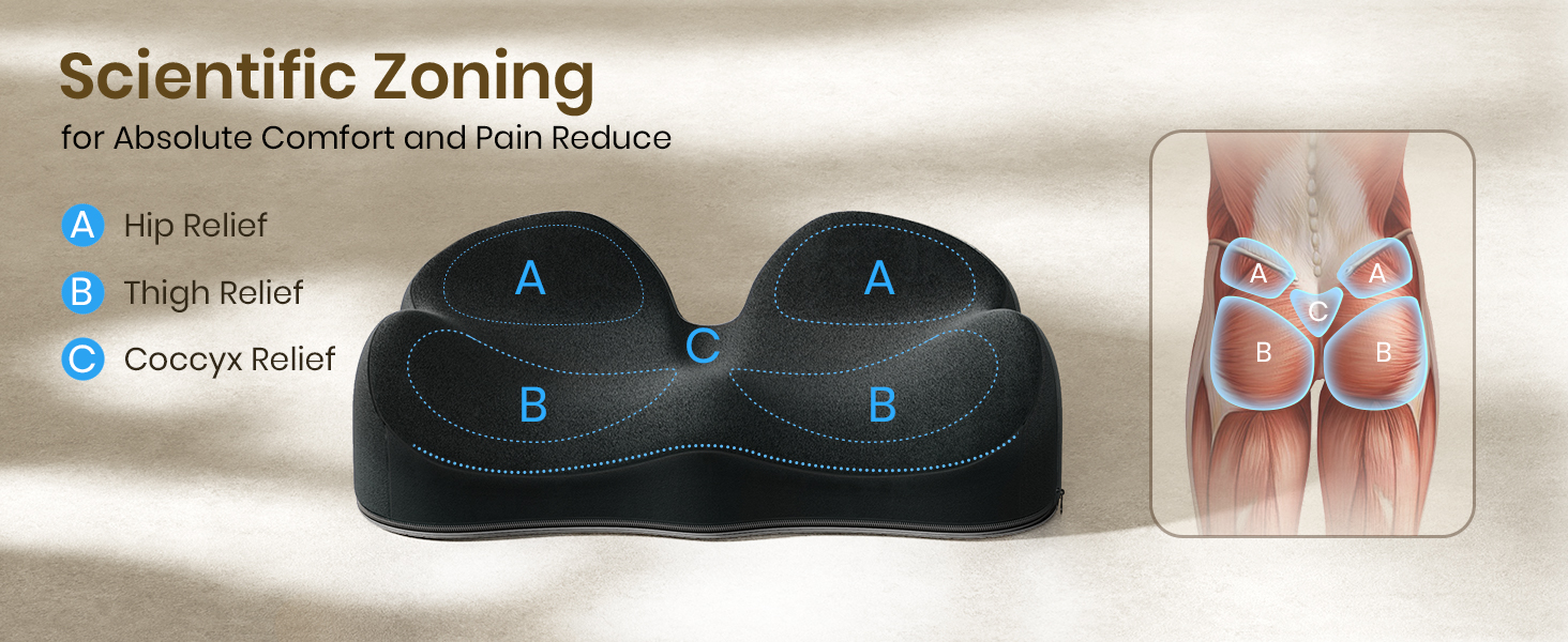 Text reads 'Scientific Zoning'. Product diagram showing safety footwear components and features with technical annotations and measurement indicators.