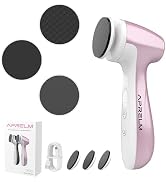 APRELM Rechargeable Electric Foot Callus Remover with 3 Glass Grinding Heads, Professional 1000RP...