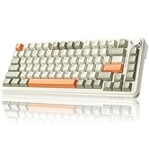 AK820 Max Tri-Mode Mechanical Keyboard, 2.4G Wireless/Bluetooth/USB-C, 75% 82Key Compact Layout, ...