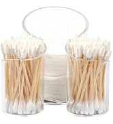 chunhai Cotton Pad Holder for Bathroom, cotton round holders Cups Dental Floss Dispenser, Vanity ...