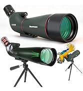 BOSTRON 25-75x80 Spotting Scopes Waterproof Fogproof with Tripod Phone Adapter and Carrying Bag, ...