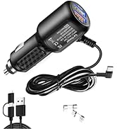 USB C Dash Cam Charger,Type C USB Car Charger,Dual Port USB Vehicle Fast Charging Cord Suitable f...