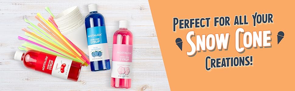 Perfect for all your snow cone creations