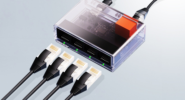 5-Port Gigabit Ethernet Switch with Type-C Powered