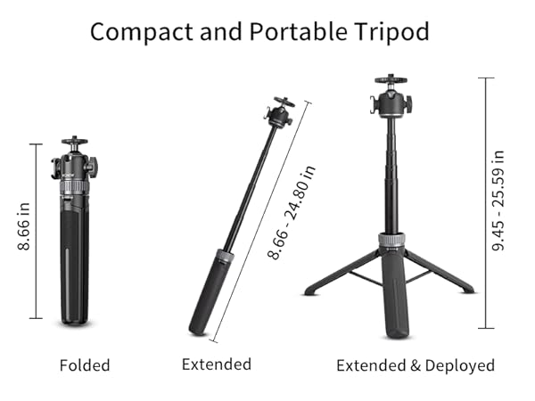 compact and portable tripod