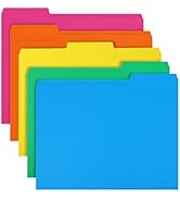 File Folder, RAZCC 150 Pack 1/3 Cut Tab Colored File Folders, File Folder Letter Size for Office ...