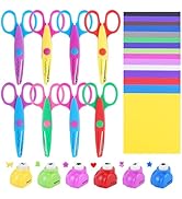 UCEC 42 Pack Craft Scissors Decorative Edge, Hole Punch Shapes Craft, Cardstock Paper for DIY Art...