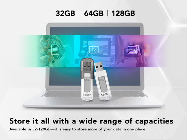 Store it all with a wide range of capacities