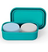 Quatish Leakproof Travel Soap Case, Large Soap Holder with Draining Layer, Silicone Bar Soap Hold...