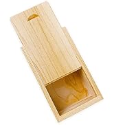 TATMOHIK Small Wooden Box with Sliding Lid Maple Wood Gift Box with Slide Top Ideal Gift Containe...