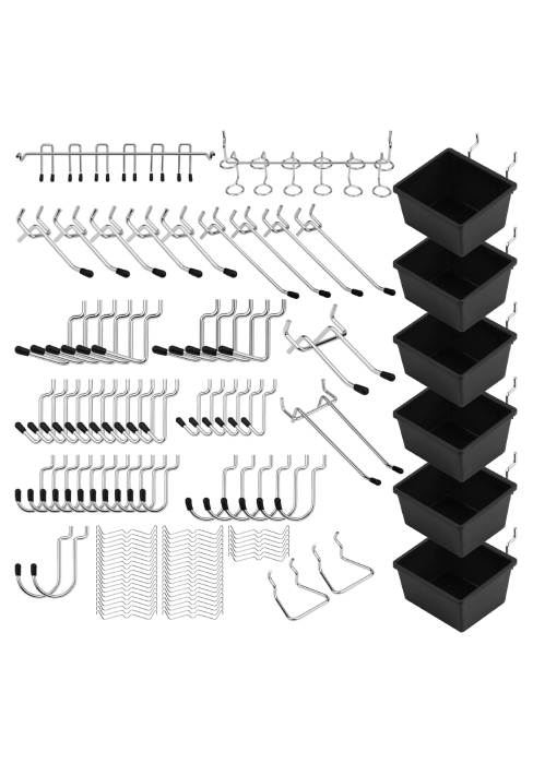 121PCS Peg Board Hooks