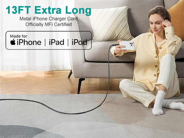 long metal usb c charging cable