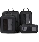 EPICKA TripCozy Compression Packing Cubes - 4 Set Durable Travel Organizer Bags with Mesh Top, Ex...