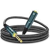 SOLMIMI Headphone Extension Cable, 8 Feet 3.5mm TRRS 4 Pole Male to Female Extension Cable with M...