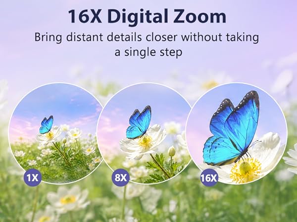 digital camera with 16X digital zoom for teens and travel shooting.