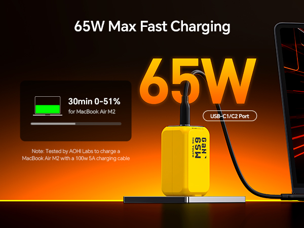 65w USB C WALL CHARGER