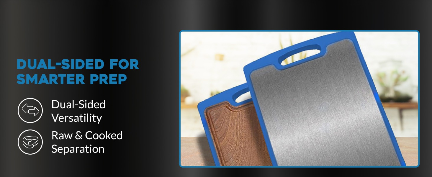 Dishwasher safe cutting board with juice groove for roasts