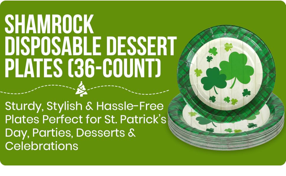 B08NXWJ6VH shamrock dessert plate