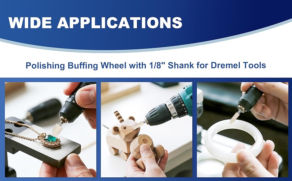 1/8&amp;#34; Shank Polishing Wheels for Dremel Tool Accessories