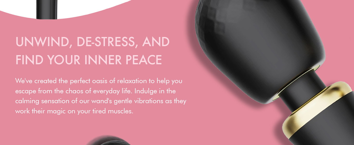 Metooka therapeutic massage wand rechargeable for sore muscles and back