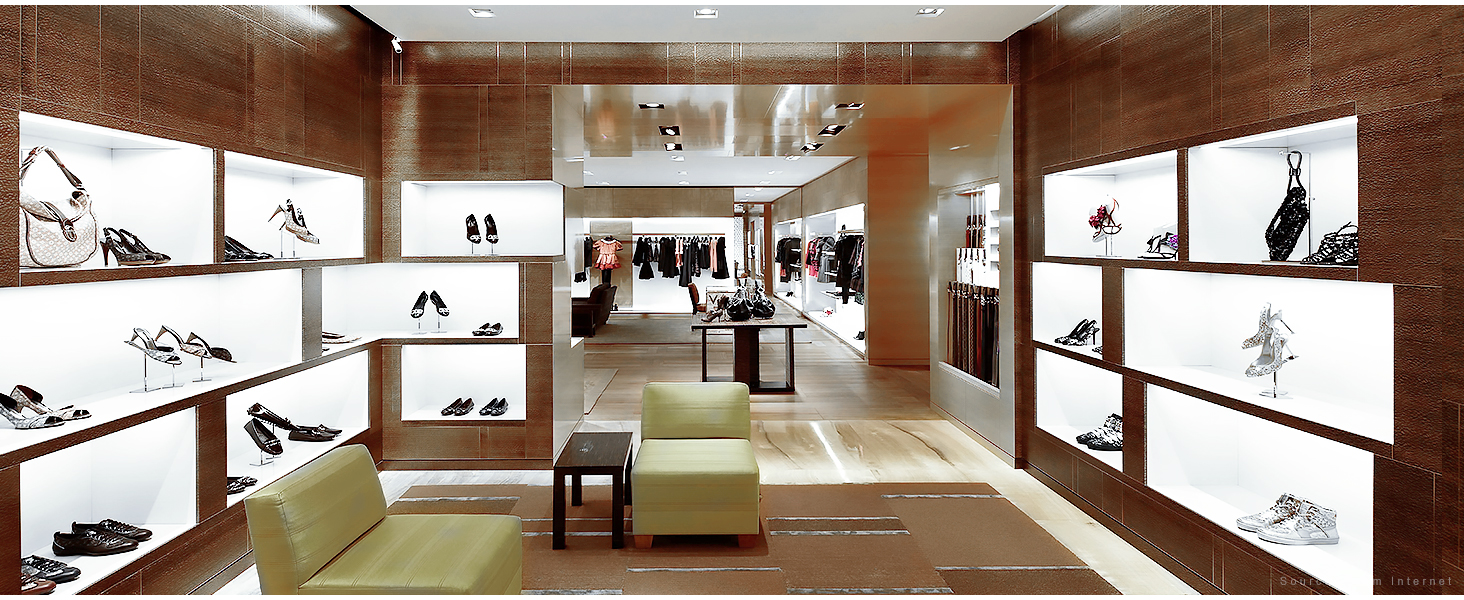 shoe store count lighting