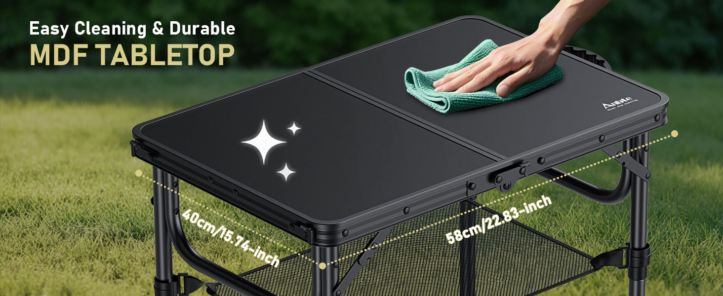 camping side table folding