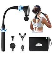 CAREKING 2-in-1 Detachable Muscle Massage Gun Deep Tissue with 20'' Extension Handle, Back and Ne...