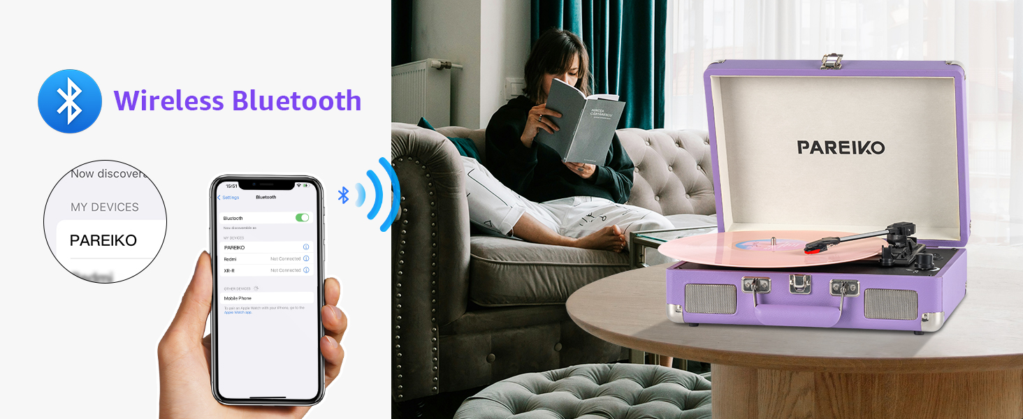 3 Speed Vinyl Record Player