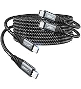 USB C Cable Fast Charging 60W, 2Pack 6FT USB C to C Cable, USB C Cord Upgraded Extra Durable Brai...