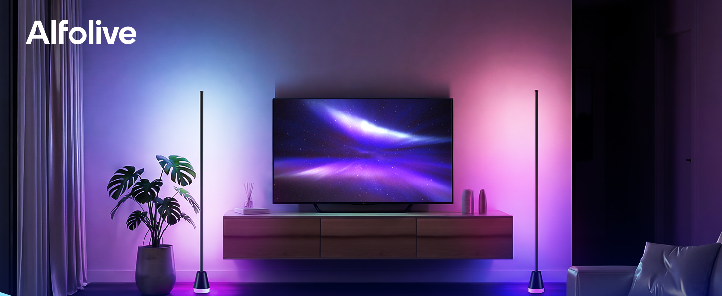 rgb corner floor lamp