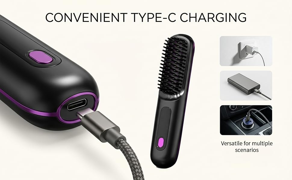 Portable hair straightener