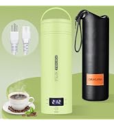 Travel Electric Kettle Portable Small Mini Tea Coffee Kettle Water Boiler, Water Heater with 4 Te...