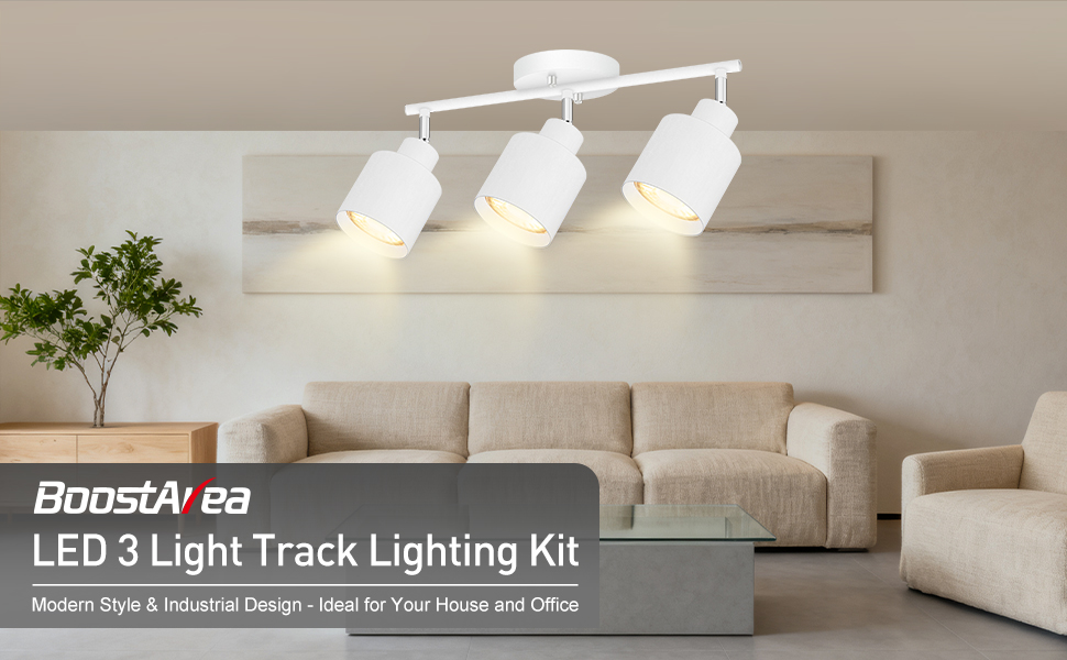 led 2 way track light kit white ceiling light wall light spotlight