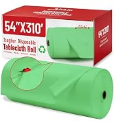 Plastic Table Cloth, 310 Ft X 54 in Plastic Table Cloth Disposable Sage Green Tablecloth Premium ...