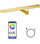 MIOBLUE LED Picture Light with App Control, 16in Battery Painting Display Lamp with APP Music Syn...