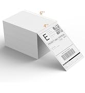 Rongta Fanfold 4x6 Direct Thermal Labels, Perforated Shipping Label Printer Paper for Lable Print...