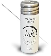 Ink Permanent White Brow Mapping String [100 Ft Bottles - 30 m] Pre-Inked Mapping String for Perm...