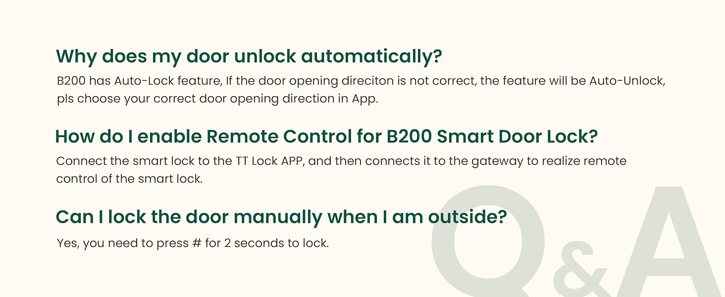 Why does my door unlock automatically?