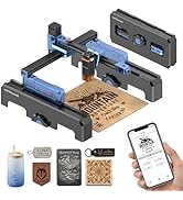 Artilume T1-P Laser Engraver 3000mW, APP Control, Foldable Design with Height Extension and Prote...