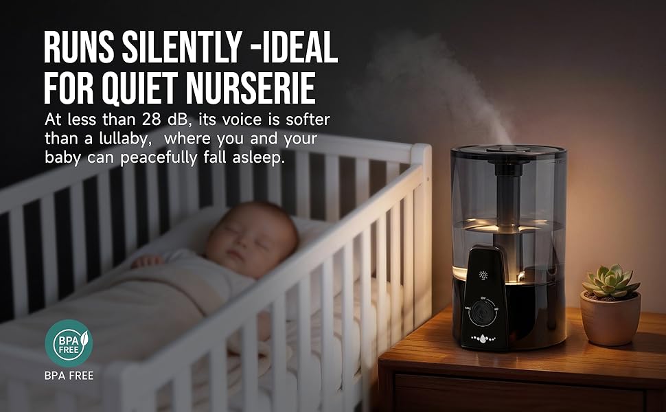 RUNS SILENTLY -IDEAL FOR QUIET NURSERIE