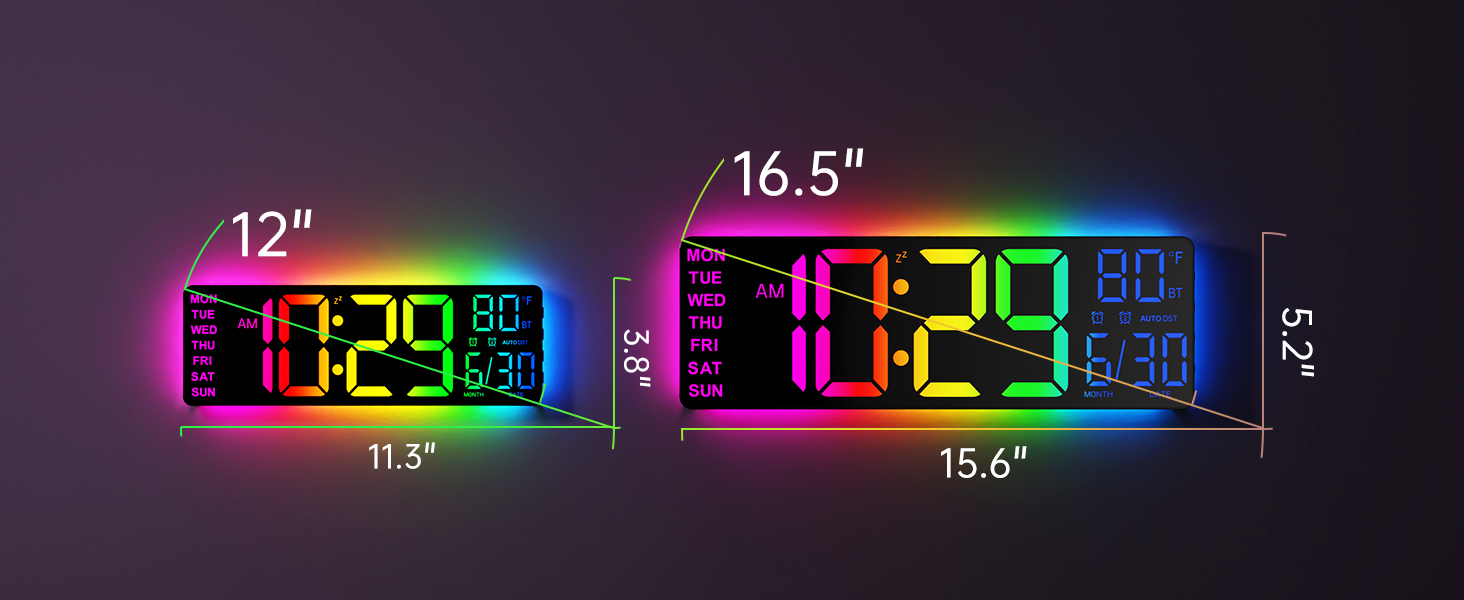 digital wall clock