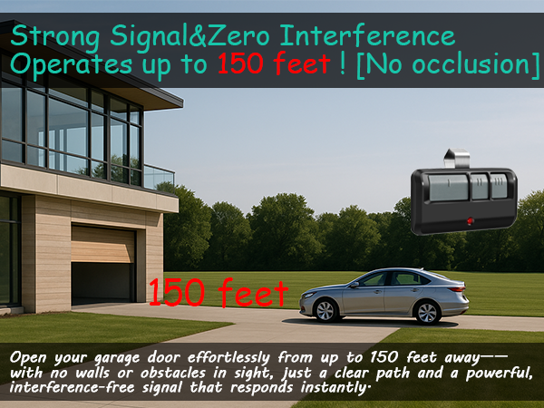 Strong Signal&amp;Zero Interference Operates up to 150 feet ![No occlusion]