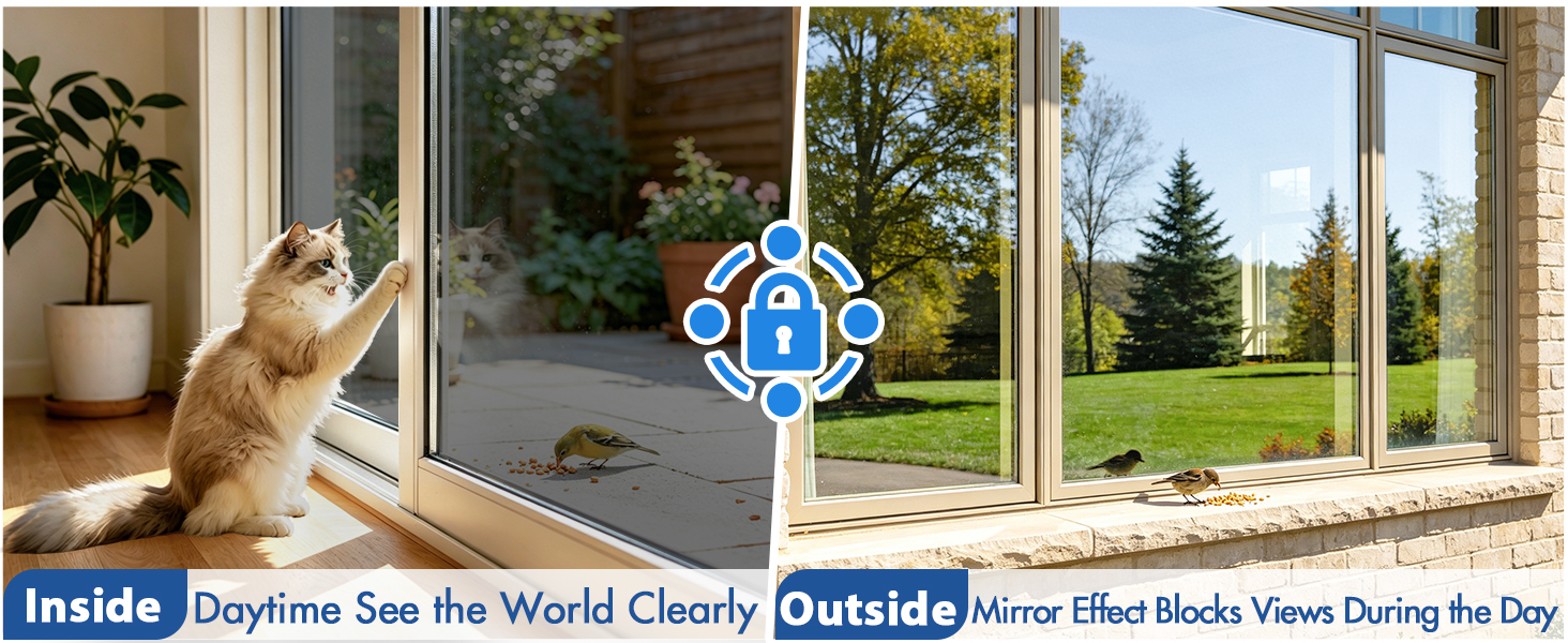 One way privacy window film