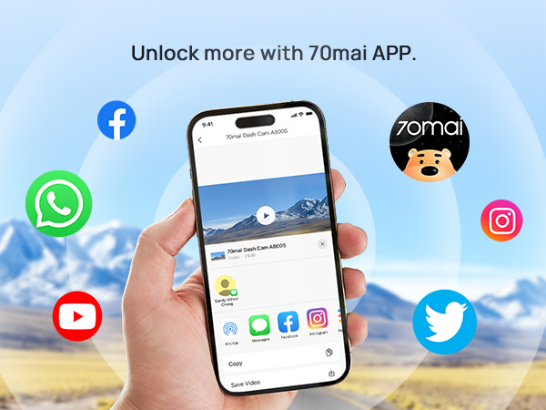 Unlock more with 70mai APP