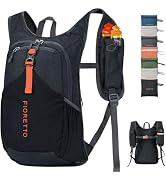 FIORETTO 15L Hiking Backpack for Women Men Mini Packable Backpack Lightweight Small Daypack for C...