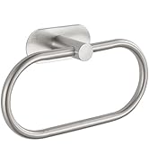 Eolax Towel Bar/Bath Towel Ring, Self Adhesive Hand Towel Ring for Bathroom, Stainless Steel Stic...