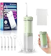 Portable Mini Water Dental Flosser for Teeth Cleaning Pick,Travel Oral Irrigator with Telescopic ...