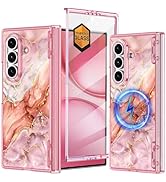 Meshine for Galaxy Z Fold 7 Case Magnetic,[Compatible with MagSafe][Hinge Protection][Built-in Sc...
